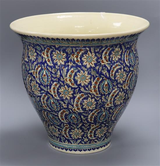 A Persian style jardiniere height 39cm
